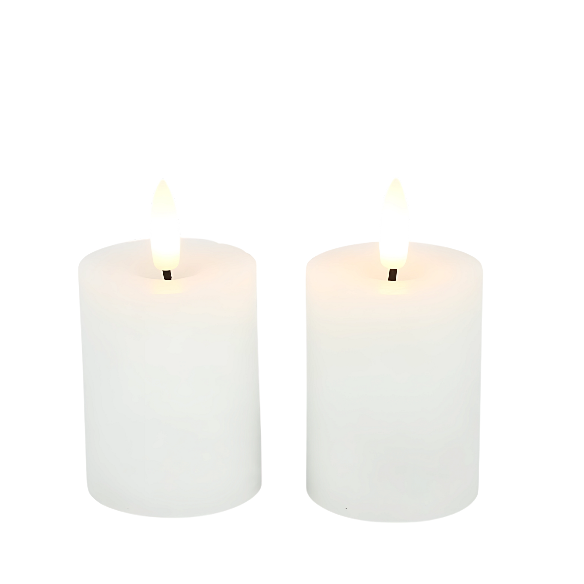 Stompkaarsjes No. 5 (2 stuks) - Wit