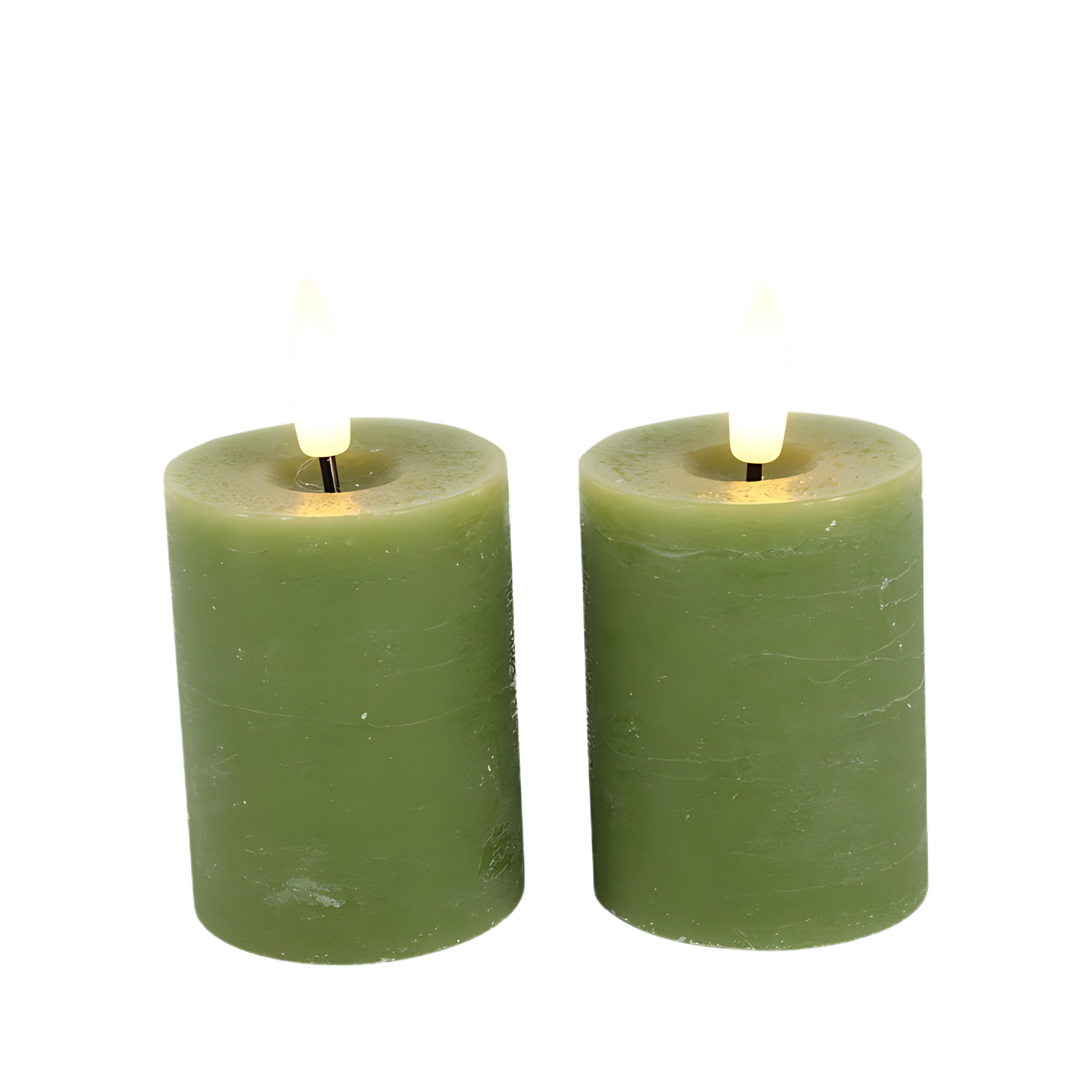 Stompkaarsjes No. 5 (2 stuks) - Groen