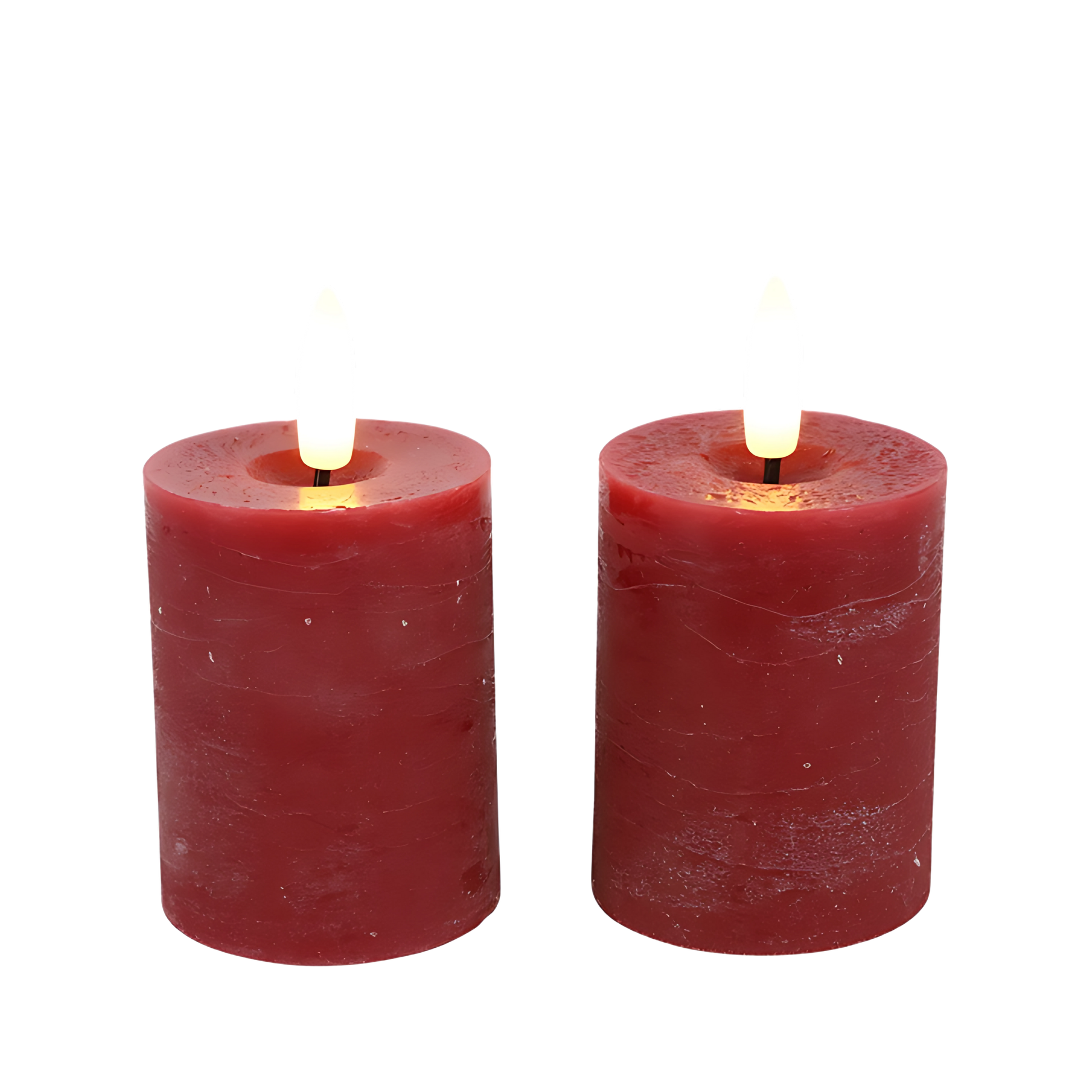 Stompkaarsjes No. 5 (2 stuks) - Rood
