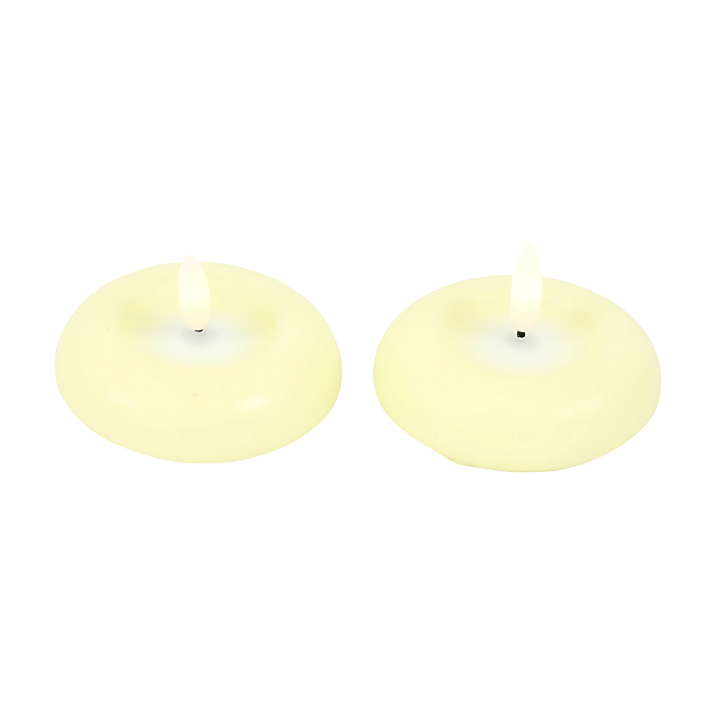 Drijfkaarsen 2 stuks - Creme