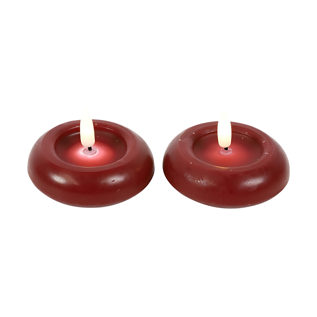 Drijfkaarsen 2 stuks - Rood