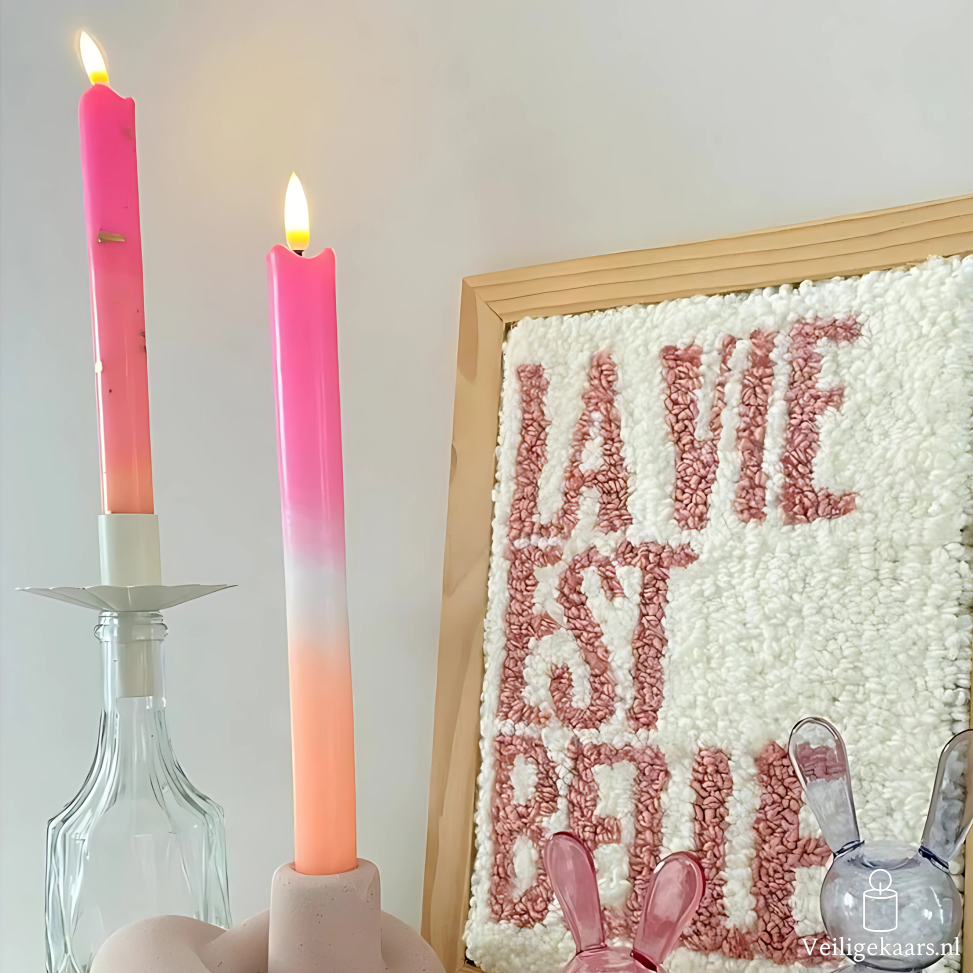 Pillar Pink Orange (set van 2)