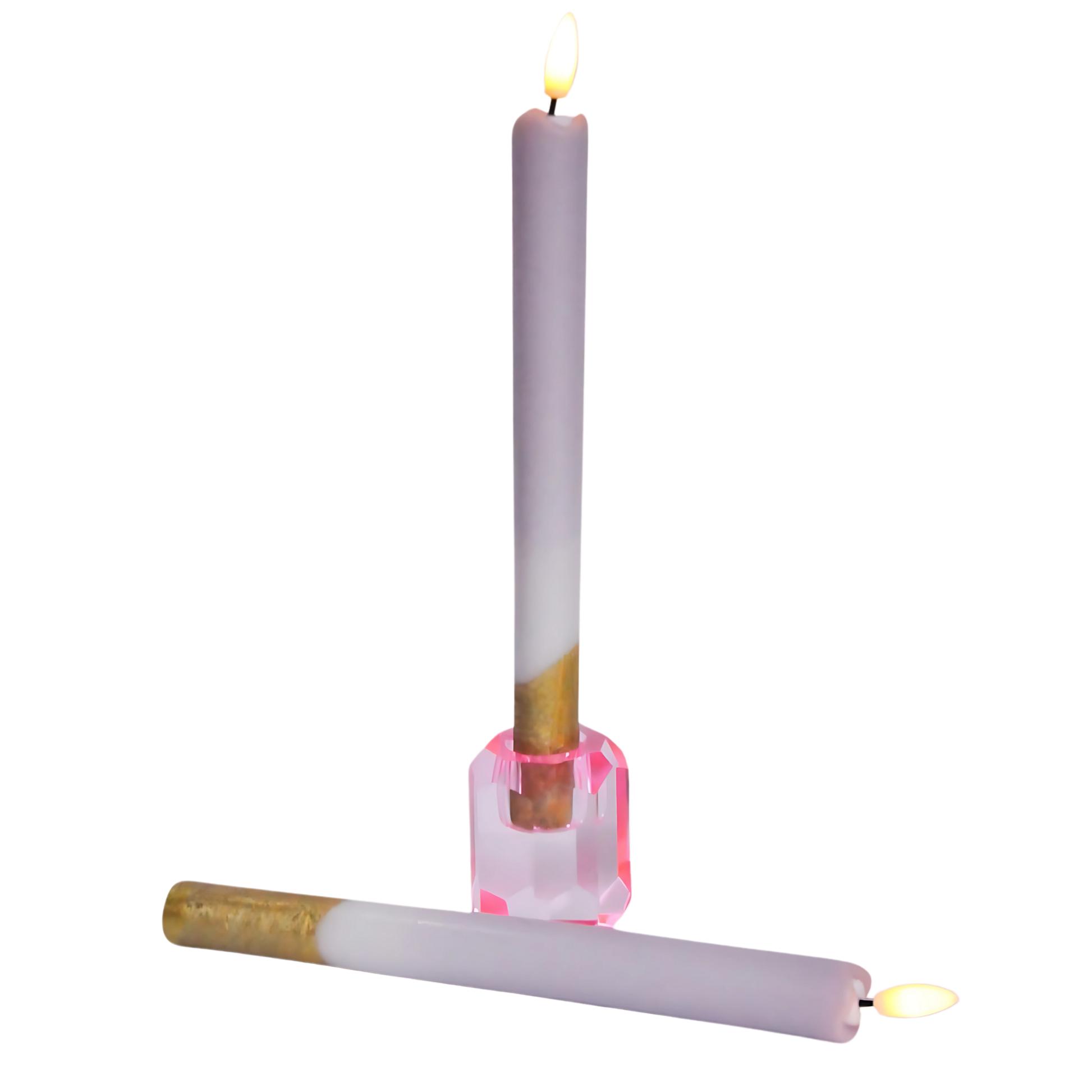 Pillar Lilac Gold (set van 2)