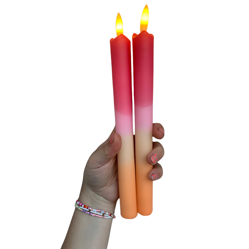 Pillar Red Orange (set van 2)