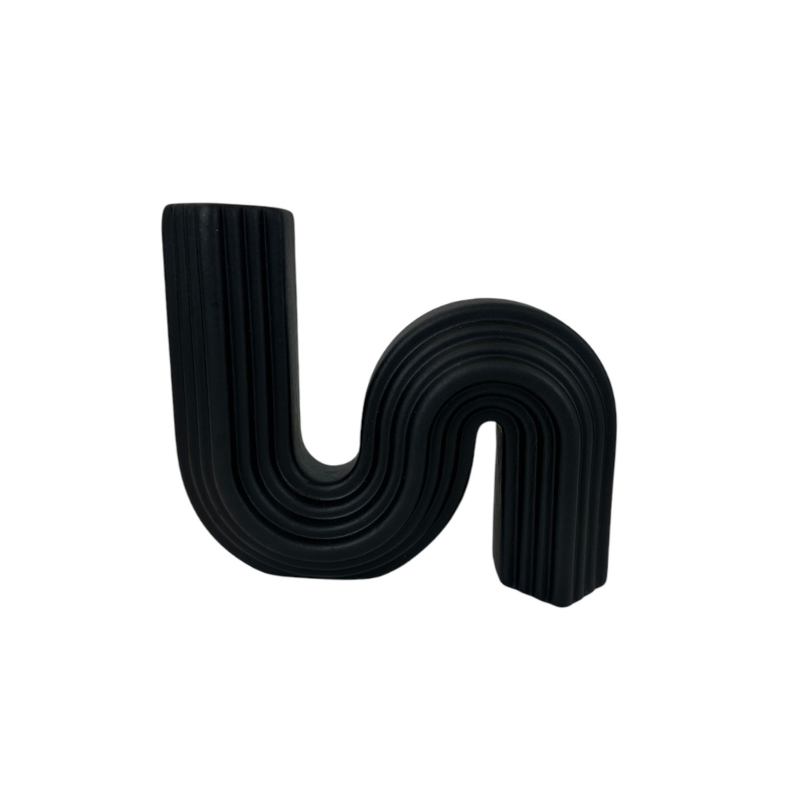 Kandelaar Swirl Zwart