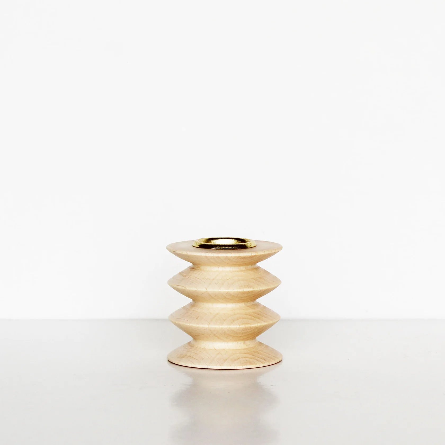 Totem Houten Kandelaar Kort No. 2