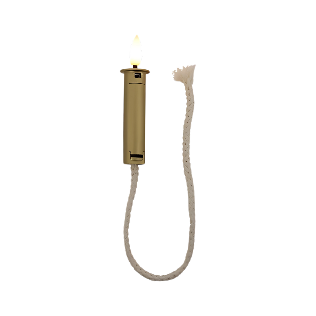 Kurk Kaars Met Touw Goud