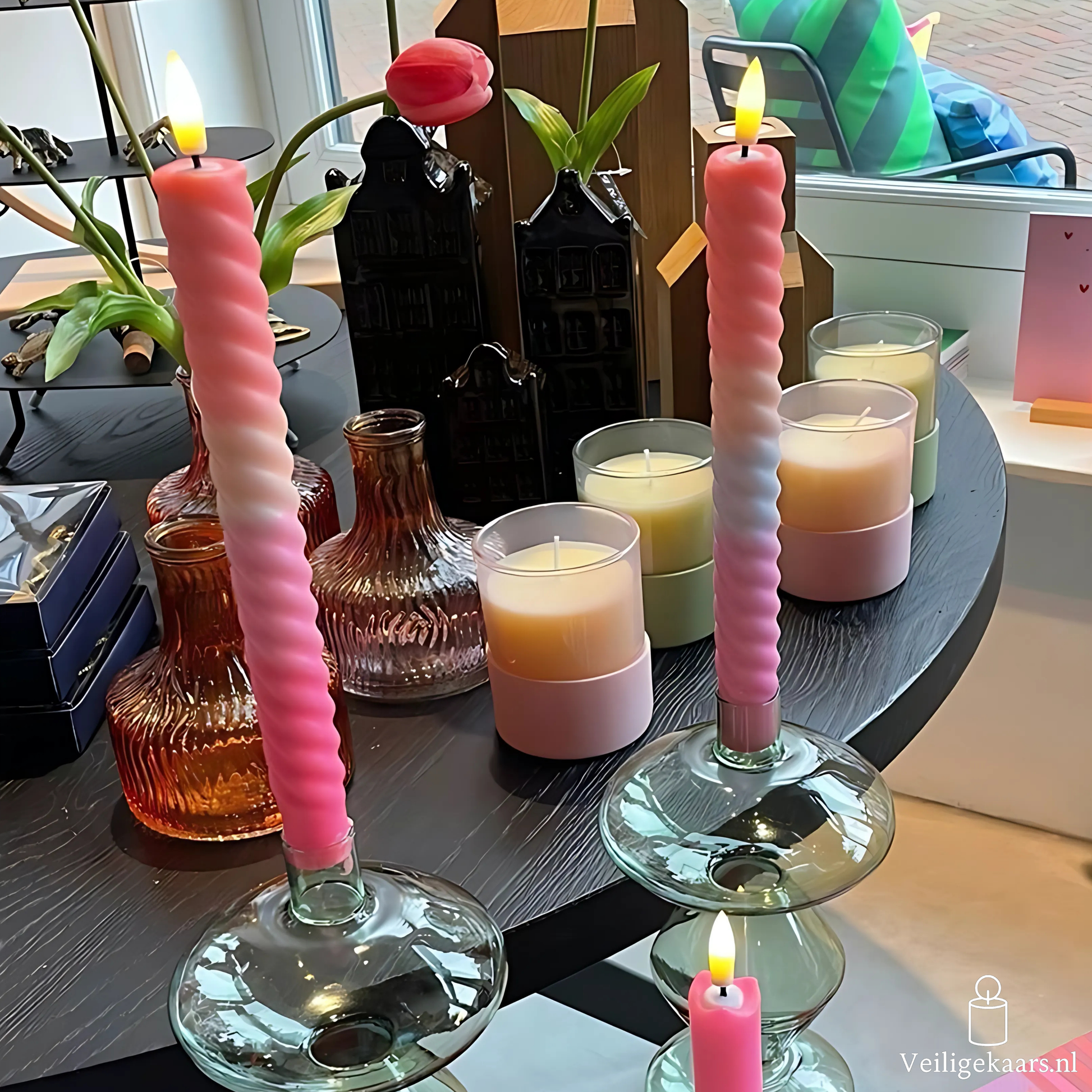 Swirl Pink Orange (set van 2)